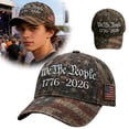 thumbnail image 2 of Patriotic 1776 Star Badge Baseball Cap Adjustable Hat For Outdoor Activities And Sun, 2 of 5