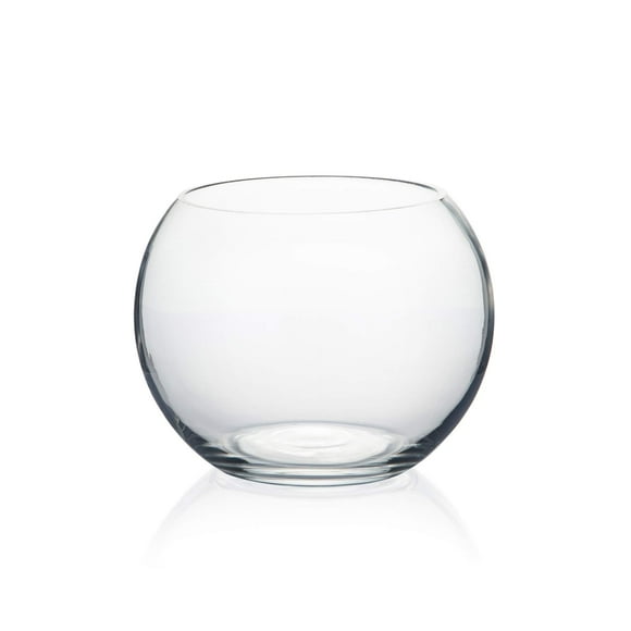 Jarrón de vidrio WGV, diámetro 15 cm, altura 11,5 cm, transparente