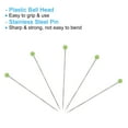 thumbnail image 4 of Uxcell Sewing Pins, 1.5 Inch Pearlized Ball Head Pins Straight Pin Green, 200Pack, 4 of 6