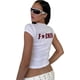 thumbnail image 4 of Camisetas de manga corta para mujer con cuello redondo y estampado de madre F*cker, 4 of 4