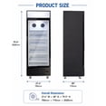 thumbnail image 6 of NSF Certified 1 Glass Door Commercial Display Freezer Merchandiser, 14 Cu.Ft., LED Lighting, Bottom-Mount Compressor, 6 of 6