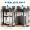 thumbnail image 3 of Aukfa Computer Desk with Storage Drawer, Wood Student Writing Desk for Small Space Home,Black, 3 of 8