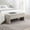 Light Gray, variant on Modern Bed End Bench with Storage, Upholstered Large Foot Rest Stool, Comfy Window Vanity Bench for Living Room, Bedroom, Dorm, Coffee Table, Light Gray