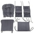 Paddie Glider Rocker Replacement Cushions with Storage Velvet Washable