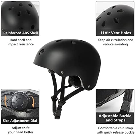 Skateboard Helmet Impact Resistance Ventilation for Youth & Adults