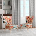 thumbnail image 2 of Designart « composition Rhythms I » Fauteuil d'Appoint Rembourré Abstrait Orange - Fauteuil Moderne pour Salon, 2 of 7