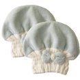 thumbnail image 1 of Paquete de 2 gorros de microfibra para secar el cabello, toalla para secar el cabello, envoltura de toalla para el cabello súper absorbente, 1 of 5
