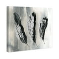 thumbnail image 4 of Wynwood Studio Fashion and Glam Modern Canvas Art - Minimalist Gray And Black Feathers, Wall Art for Living Room, Bedroom, and Bathroom, 12 in x 12, Black and Gray Home Decor, 4 of 5