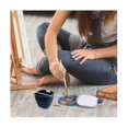 thumbnail image 5 of Airtight Paint Saver Storage Palette Box, 16-well Palette Box With Lid, Include Paint Brush Basin, Perfect For Gouache, 5 of 5