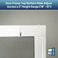 thumbnail image 5 of Ready-to-Assemble Adjustable Sliding Screen Door Kit White, 36", PetScreen, Fits 95% of U.S. Doors, 5 of 6
