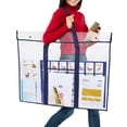 thumbnail image 2 of Bolsa de almacenamiento de pósters GAMENOTE grande de 80 x 64 cm con bolsillo adicional, 2 of 7