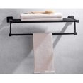 thumbnail image 3 of Bathroom Shelf with Towel Bars, Stainless Steel Wall Mounting Rack Storage Rack,black, 3 of 5