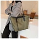 thumbnail image 5 of Bolso de hombro de tela de gran capacidad, bolso de mano portátil para estudiantes, bolso de mano moderno para chicas que van al trabajo, 5 of 6