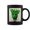 Black, variant on Gnarp Cat Silly Alien Cat Meme Coffee Mugs