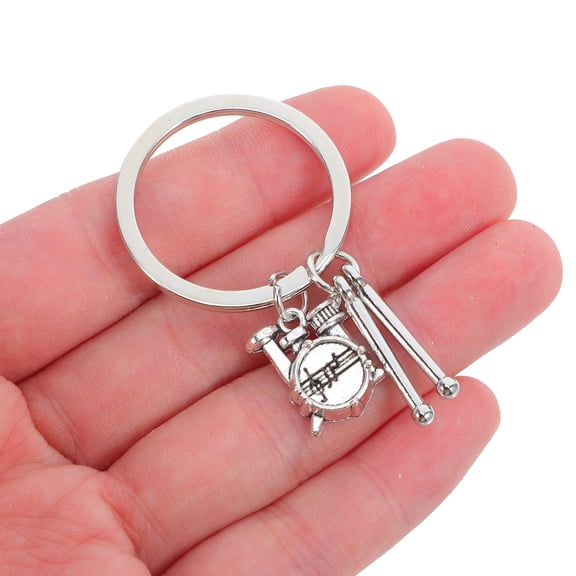 PENIKOKO Drumstick Shape Keyring Miniature Drum Set For Music Lovers With 1Pcs