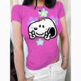 thumbnail image 5 of Camiseta ajustada de manga corta para mujer, camiseta informal de cuello redondo con Snoopy, camiseta ajustada, top sexy de verano, ropa superior Y2K para mujer, 5 of 5