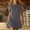 *Gray, variant on ClodeEU Women's Cute Round Neck Short Sleeve Ruffle Hem T-Shirt Mini Dress, Casual Swing Knee-Length Sundress Army Green,Women's Plus L