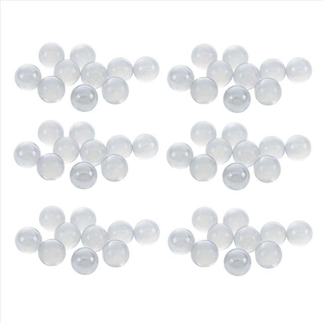 60pzs Marmol 16mm Cuchillo de Vidrio Marmol Bolas de Vidrio Decoracion Color Pepita Juguete Transparente
