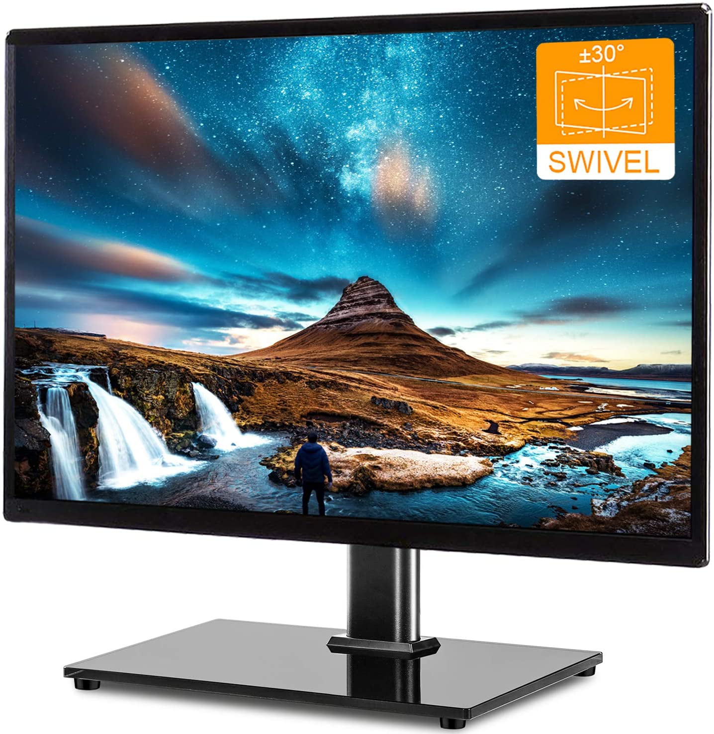 Swivel Universal TV Floor Stand for 27 32 37 42 47 50 55 inch LCD LED TVs 