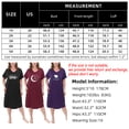thumbnail image 3 of FEREMO 3 Pack Nightgowns for Women Plus Size V Neck Printed Sleepwear Loose Comfy Night Gown, 3 of 5