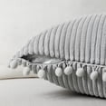 thumbnail image 3 of Fundas de cojín decorativas Fancy Homi, color gris neutro, x2, 3 of 6