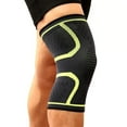 thumbnail image 2 of Compression Knee Brace for Men & Women – Knee Support Sleeve for Running, Workout & Sports – Relief for Knee Pain, Meniscus Tear, ACL & Arthritis – Black/Green, XL, 2 of 3