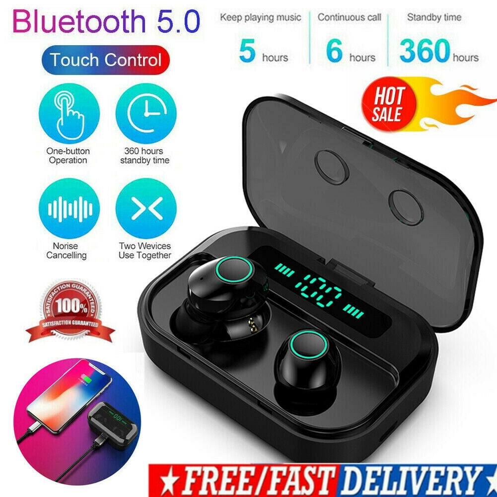 Wireless Bluetooth 5.0 Headset, TWS In-Ear Mini Stereo Earbuds with ...