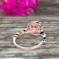 thumbnail image 5 of 1.50 Carat Round Cut Morganite Ring Engagement Ring Promise Ring Anniversary Ring 10k Rose Gold Pink Gem Stone Art Deco, 5 of 6