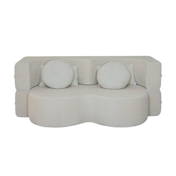 Sofá Cama De Espuma Sellada Al Vacío 2 Plazas Japandi Kanso Beige