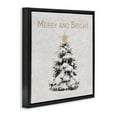 thumbnail image 3 of Stupell Industries Merry & Bright Scene Holiday Painting Black Floater Framed Canvas Art Print Wall Art, 18 x 18, 3 of 9