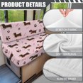thumbnail image 6 of XYZCANDO Dachshund RV Dinette Cushion Covers Washable Camper Decor Stretchable Sofa Covers for Couches and Sofas Universal Slip Covers for Loveseat Pink, 6 of 7