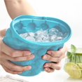 thumbnail image 4 of Molde De Hielo De Cubo De Hielo De Silicona Con Tapa, Cubo De Hielo De Ahorro De Espacio Portátil Para Fabricante De Cubos De Congelador Yuarrent HA023900-00, 4 of 7
