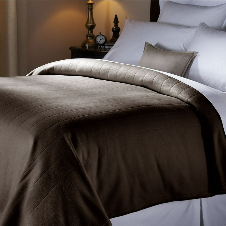 Sunbeam Cozy Electric Heated Fleece Blanket with Dual Control