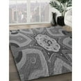 thumbnail image 2 of Ahgly Company Indoor Round Patterned Gunmetal Gray Area Rugs, 8' Round, 2 of 6