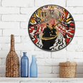 thumbnail image 3 of Yayeee Wall Clock Battery Operated 11.9" Silent Quartz Non-Ticking for Living Room Decor, Abstract Boat Ride, 3 of 8