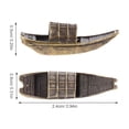 thumbnail image 2 of Worgeous Miniature Boat Figurine Retro Mini Fishing Boat Model Mini Boat Ornament For Diy Fairy Garden Props Dollhouse Mini Accessories, 2 of 8