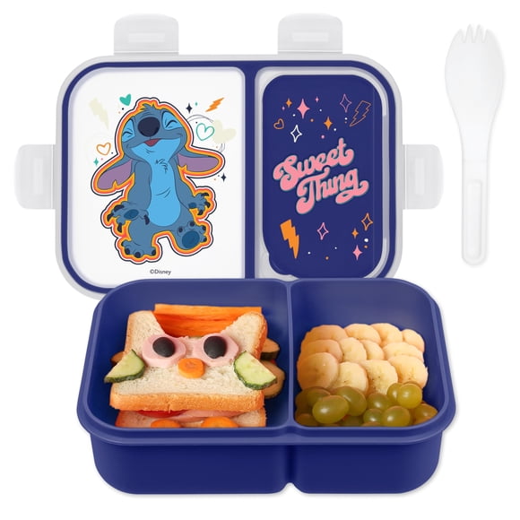 Fiambrera Bento Box Disney Stitch a prueba de fugas con Spork Kids