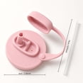 thumbnail image 3 of Pxyqht Silicone Can Lid Cover with Built-in Straw for Standard Wide-Mouth Water Bottles and Tumblers, Reusable Food-Grade Silicone Replacement Lid for Convenient Sipping, 3 of 5