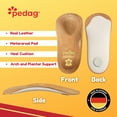 thumbnail image 3 of pedag® HOLIDAY® Semi-Rigid Orthotic Insole 3/4 Length Extra Thin Metatarsal Heat Moldable Vegetable Tanned Leather Brown Size 7L, 3 of 8