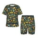 thumbnail image 1 of Balery Colorful Hippie Conjunto de Pijama Infantil de Manga Corta con Estampado – Ropa de Dormir de Algodón Suave-XX-Large, 1 of 6