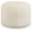 Ivory White, variant on Thgonwid Unstuffed 16.5*12.5 inch Vegan Leather Pouf, Matte Coffee
