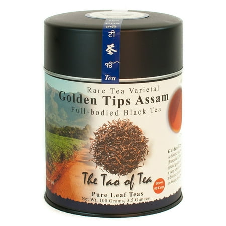 - The Tao of Tea, Organic Golden Tips Assam Tea, Loose Leaf Tea, 3.5 Oz Tin