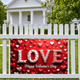 thumbnail image 6 of LUUFILx Valentine's Day Love Banner Happy Anniversary Romantic Party Backdrop Wedding Decorations Backdrop Proposal Event Background Photography Props, 6 of 6
