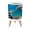 Color 3, variant on Small Trash Can with Lid Blue marble gold abstract Indigo ocean blue marbling 1.8 Gallon Dog Proof Trash Can Round Garbage Can Waste Bin Wastebasket for Bathroom Bedroom Living Room