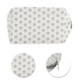thumbnail image 4 of Unique Bargains 1 Pc Lightweight Rectangle Octagonal Dots Organizer Toiletry Bag for Travel White Gray Polyester, 4 of 6