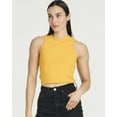 thumbnail image 2 of Real Essentials 5 Pack: Women's Ribbed Sleeveless Cropped Racerback Tank Top Casual Crop Top, 2 of 6