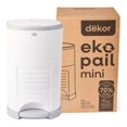 thumbnail image 1 of Dekor Eko Mini Diaper Pail - White, 1 of 5