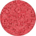 thumbnail image 1 of Ahgly Company Indoor Round Patterned Bean Red Area Rugs, 4' Round, 1 of 6