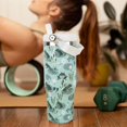 thumbnail image 6 of Steel Tumbler with Straw Vertical Handle Ice Flow Flip Tumbler 30 oz, Frog Tumbler Insulated Water Bottle Easy for Carry, Good for Home/Office, Better for Travel/Car/Camp, 6 of 6
