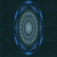 thumbnail image 1 of Ahgly Company Machine Washable Indoor Square Transitional Night Black Area Rugs, 6' Square, 1 of 7